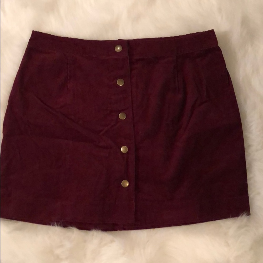 Corduroy skirt